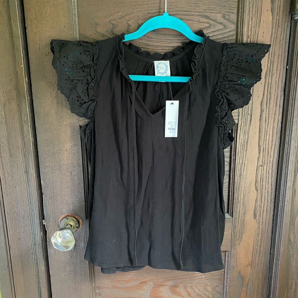 Black Lace Blouse